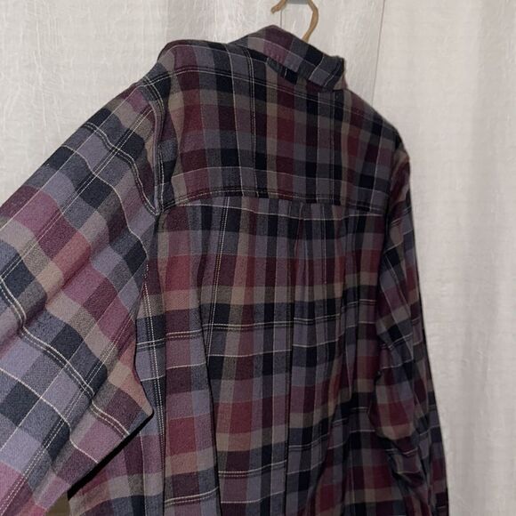 carhartt 2X Rugged Flex Loose Fit Midweight Flannel Long-Sleeve Plaid Shirt - Picture 11 of 15